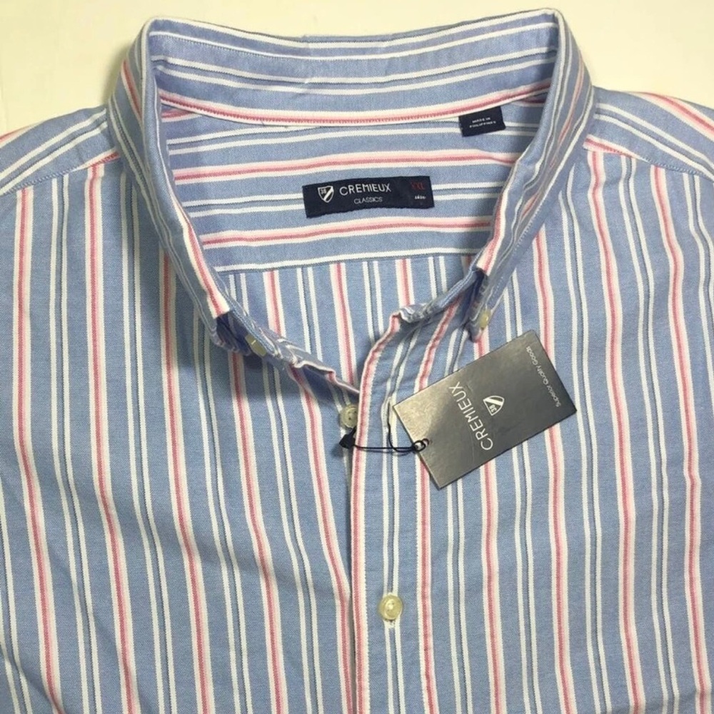 Cremieux Multi Color Short Sleeve Shirt 2XL